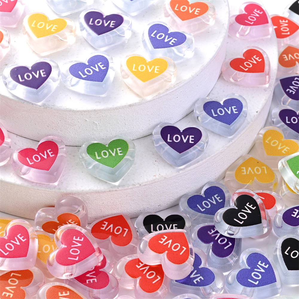 Colorful Frosting Acrylic Round Spacer Beads