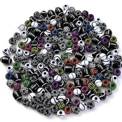 9x14mm Colorful Resin Large Hole Spacer Beads