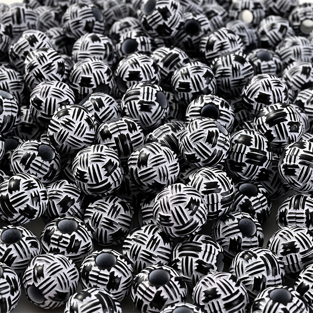 5x10mm Acrylic Big Hole Round Pony Beads