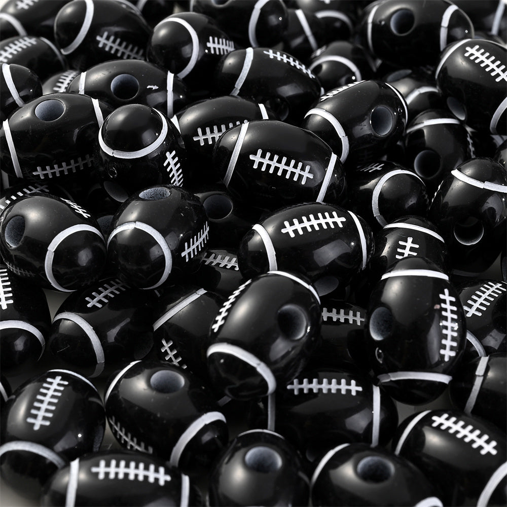 5x10mm Acrylic Big Hole Round Pony Beads