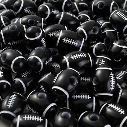 5x10mm Acrylic Big Hole Round Pony Beads