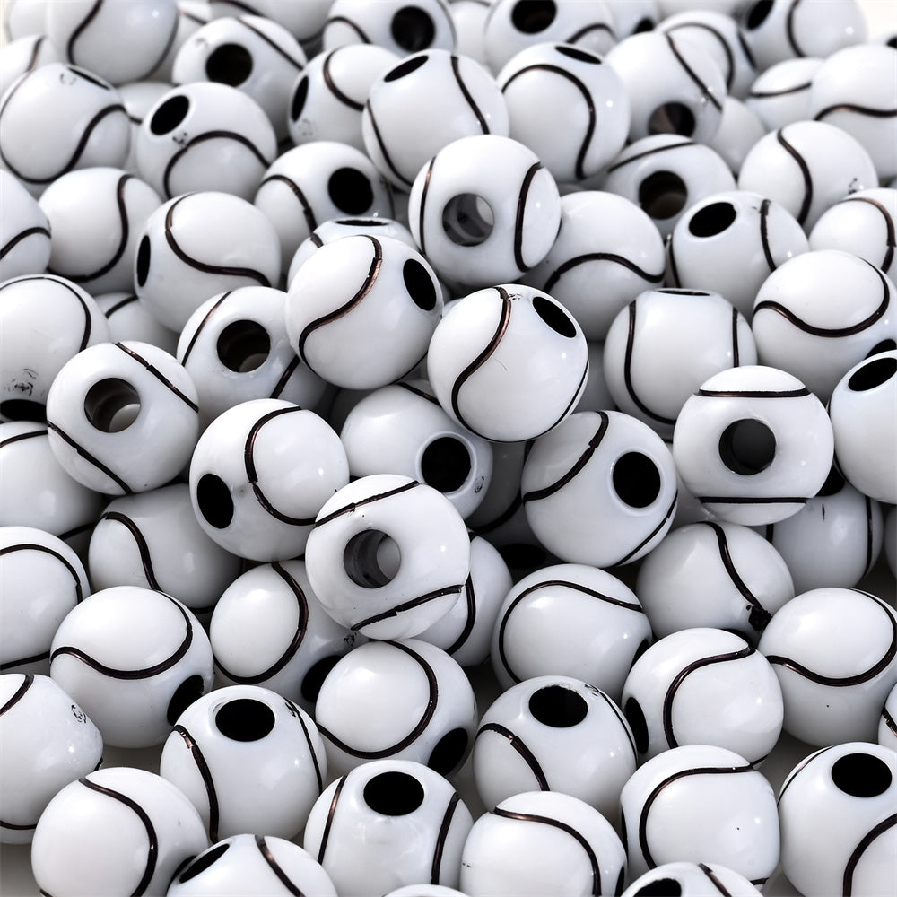 9x14mm Colorful Resin Large Hole Spacer Beads