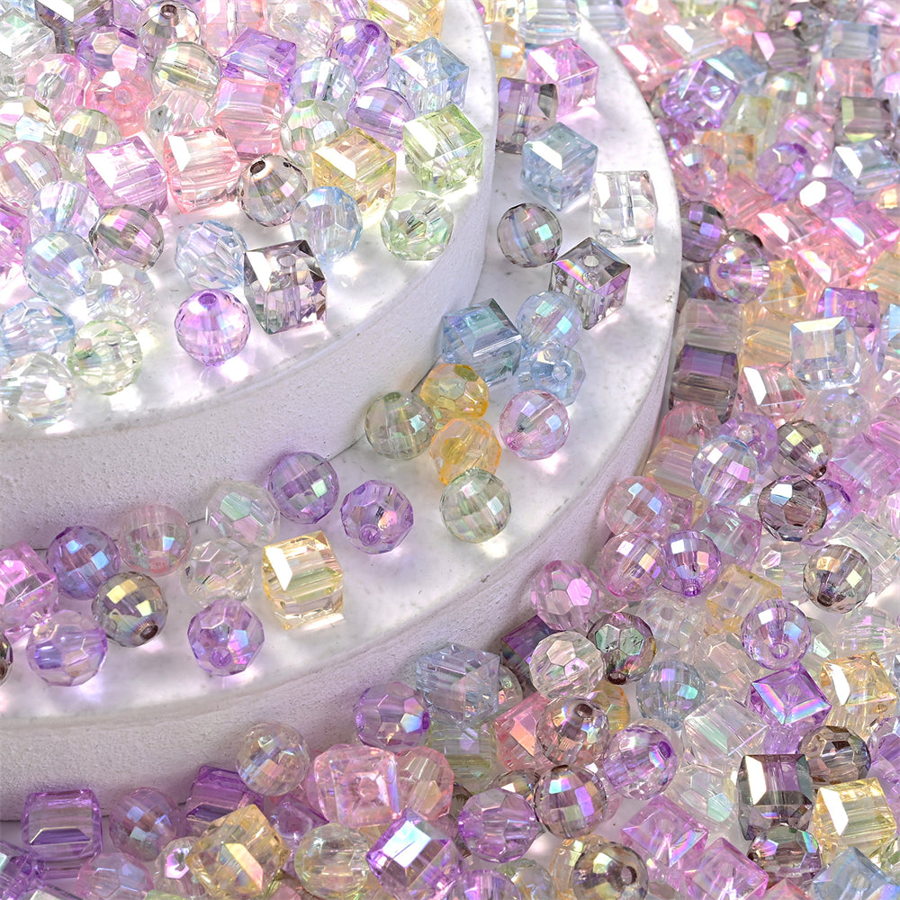 Mix Gradient Tube Glass Seed Spacer Beads