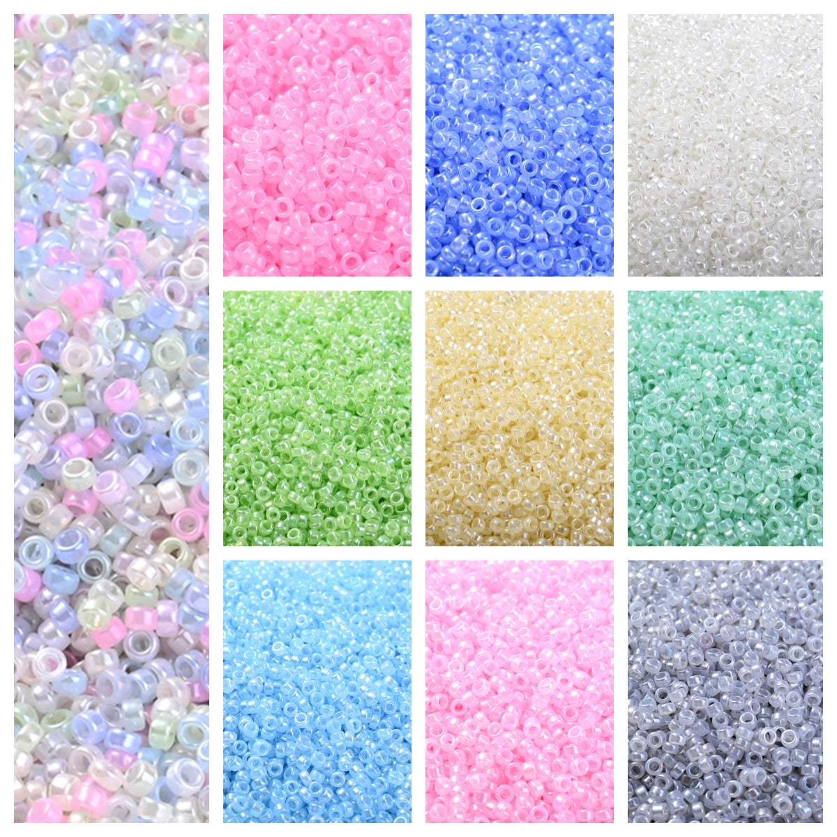 Mix Bling Bling Love Heart Acrylic Round Spacer Beads