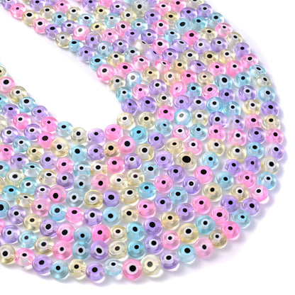 ABS Imitation Pearl Petal AB Shiny Flower Spacer Beads