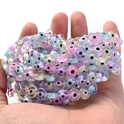 ABS Imitation Pearl Petal AB Shiny Flower Spacer Beads
