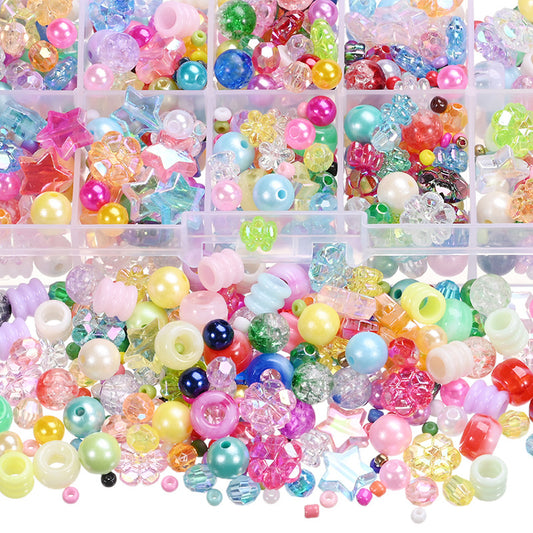 50g Mixed Acrylic Spacer Beads Set