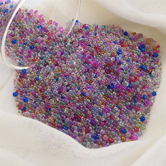 50g Transparent Glass Seed Beads