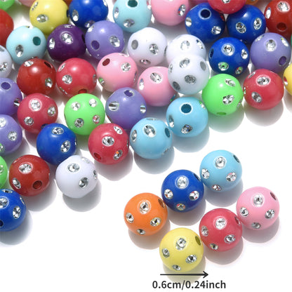 Multicolor Flower Acrylic Bead Caps