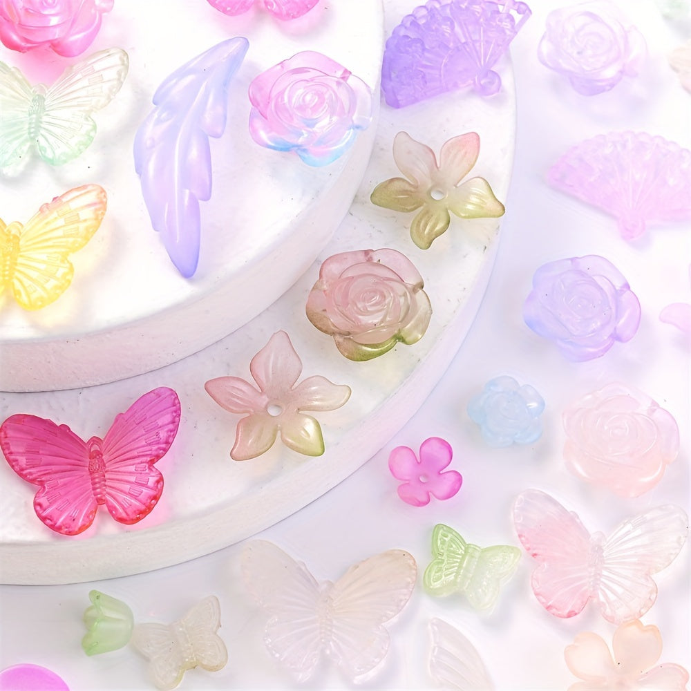 Multicolor Mix Style Pony Acrylic Beads