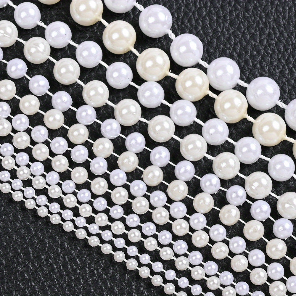 Ivory White Imitation Pearl Round Beads