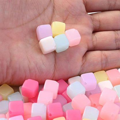 Colorful Shiny AB Acrylic Transparent Round Spacer Beads