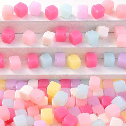 Colorful Shiny AB Acrylic Transparent Round Spacer Beads