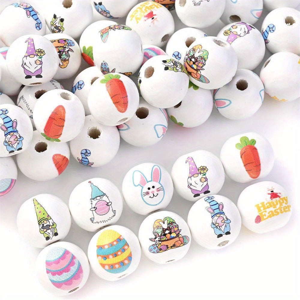 8mm Round Two-Tone Transparent Resin Spacer Beads Set