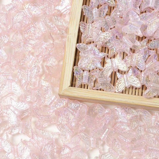 Flocking Bear Macaron Acrylic Spacer Beads