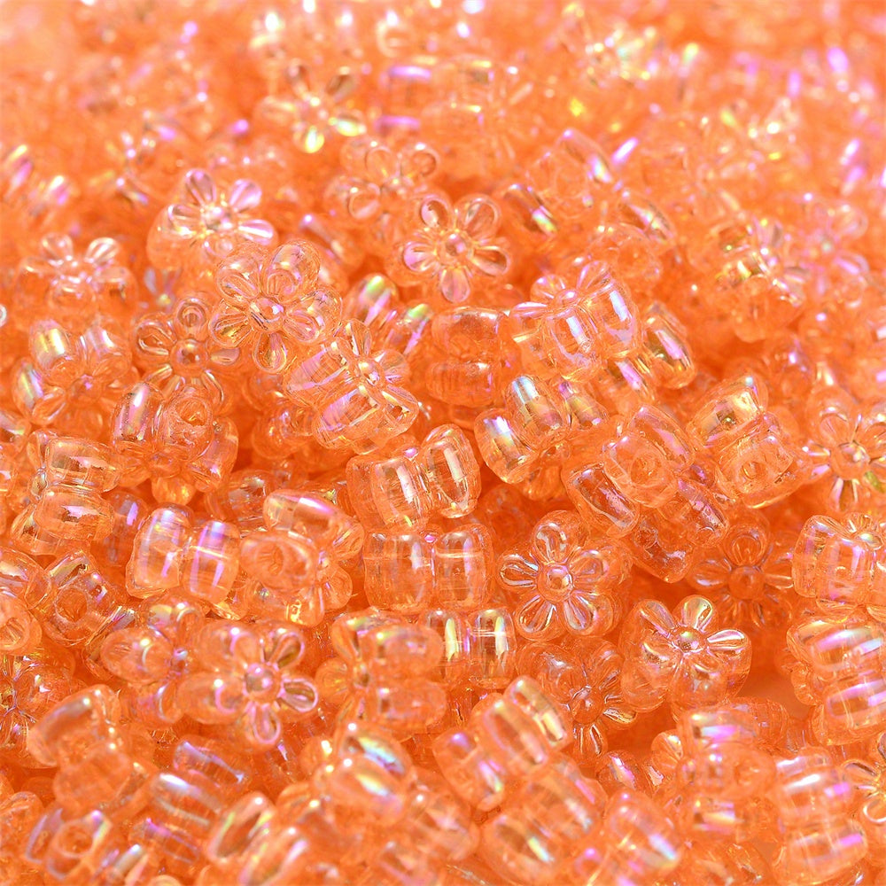 Multicolor AB Geometric Faceted Acrylic Beads
