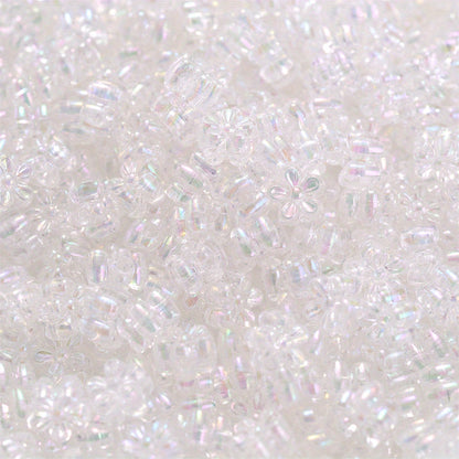 Multicolor AB Geometric Faceted Acrylic Beads
