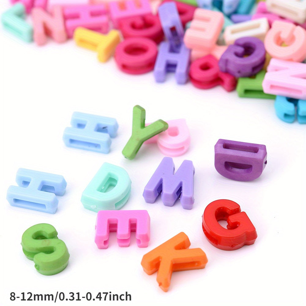 Colored Stripes Shiny Acrylic Spacer Beads