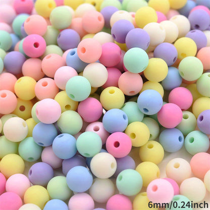Multicolor Flower AB Fine Flicker Acrylic Beads