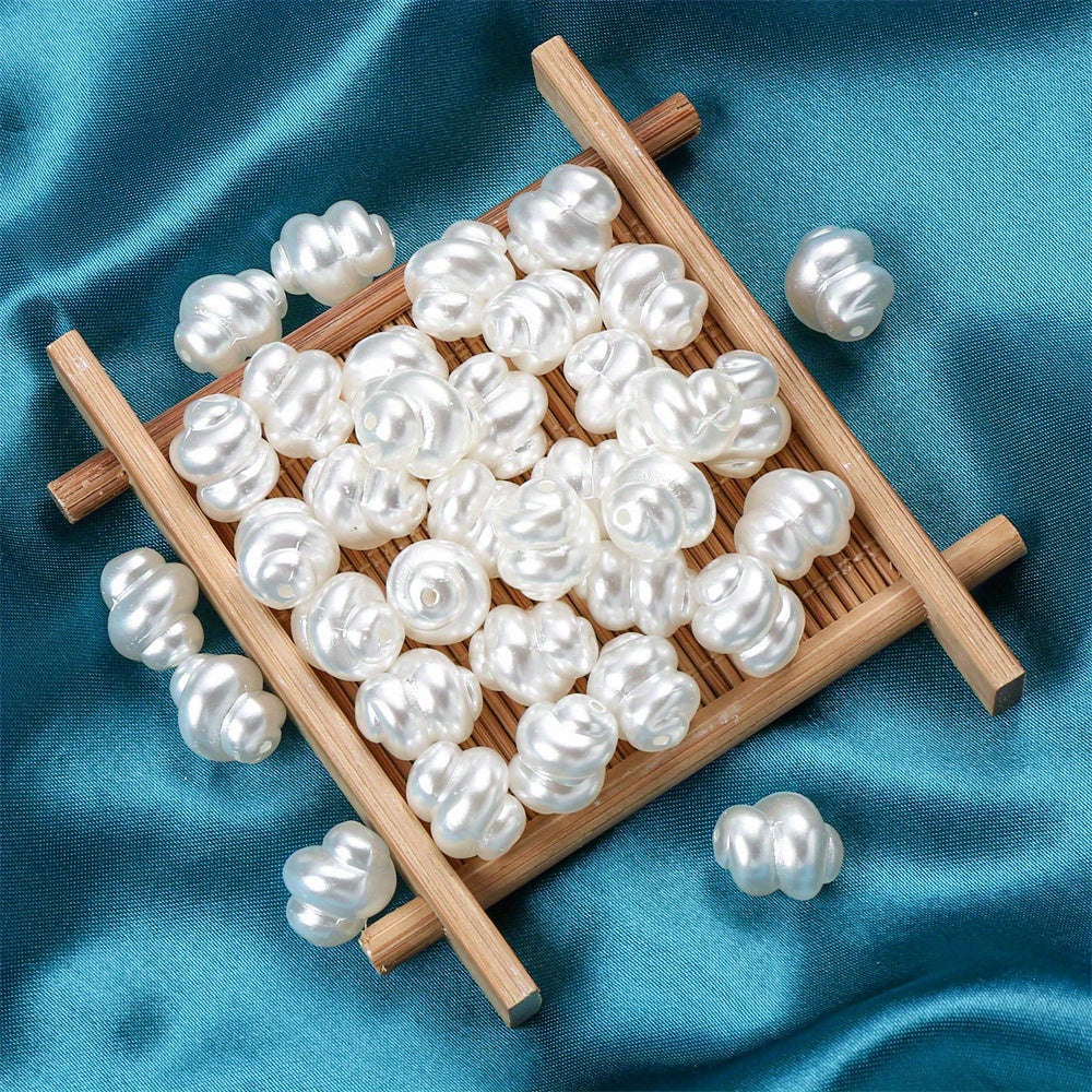 Bread Cloud Cotton Irregular White Acrylic Beads
