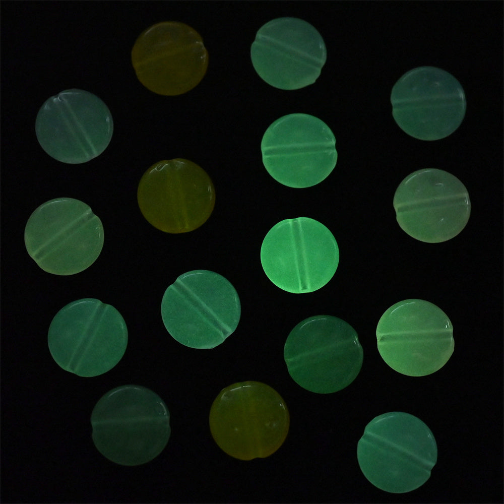 Heart Glow Luminous Acrylic Spacer Beads