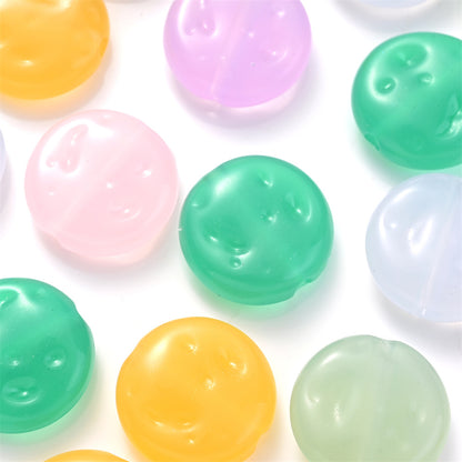 Heart Glow Luminous Acrylic Spacer Beads