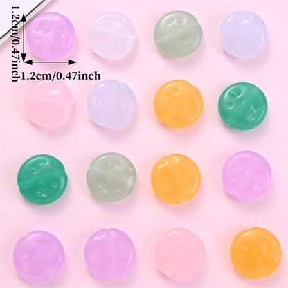 Heart Glow Luminous Acrylic Spacer Beads