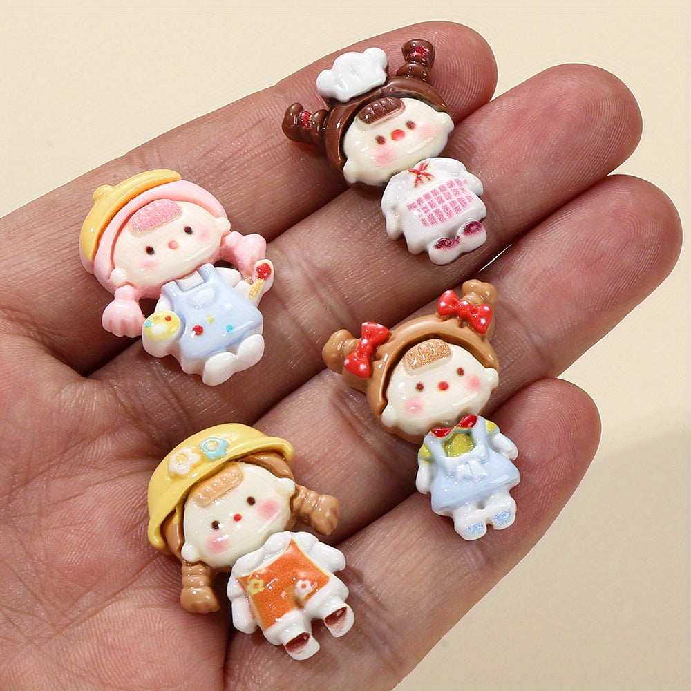 Heart Crown Shiny Acrylic Vertical Hole Beads