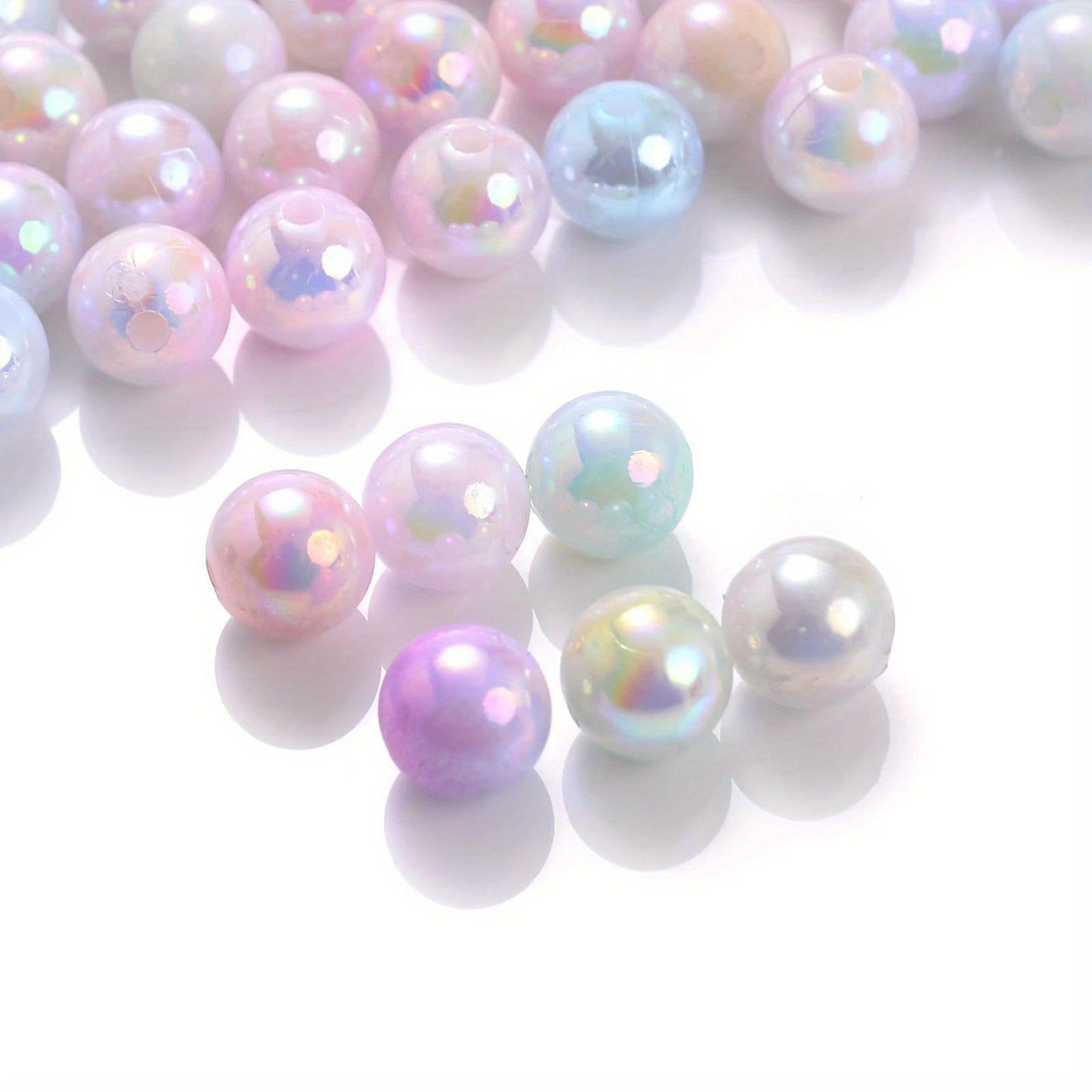 Jelly Color Heart Bow Knot Sandwich Acrylic Beads