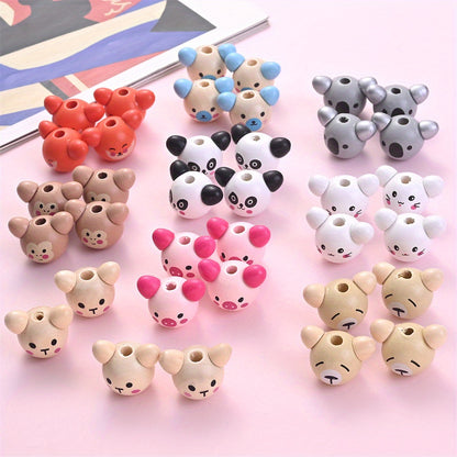 Matte Acrylic Mix Candy Color Round Spacer Beads