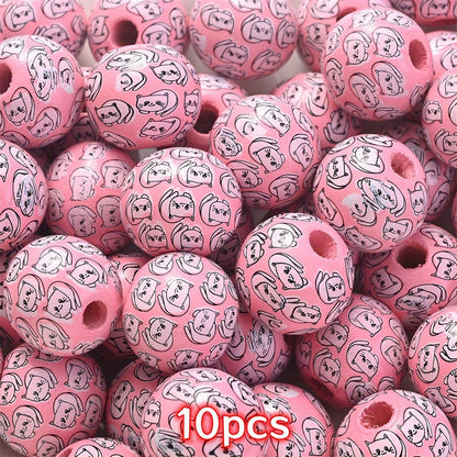 Colorful Silicone Lentil Abacus Focal Beads
