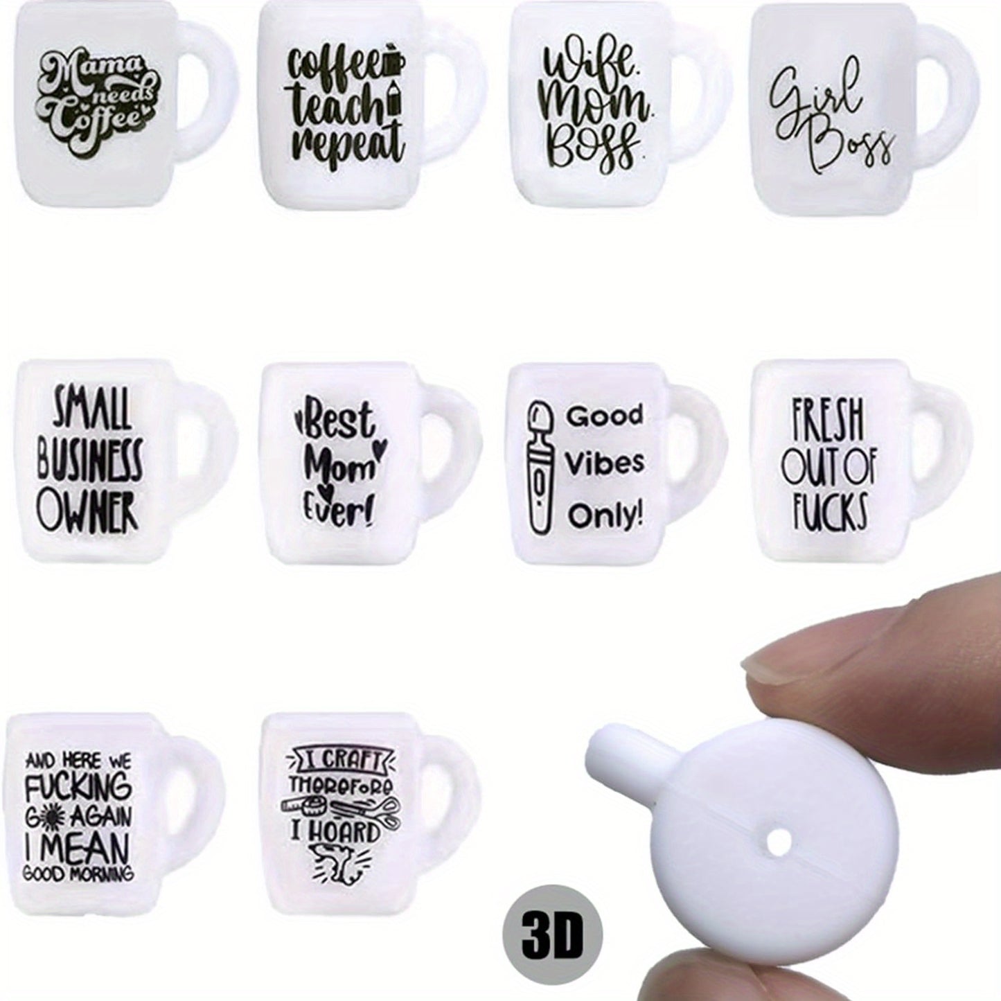 Cup Silicone Focal Beads