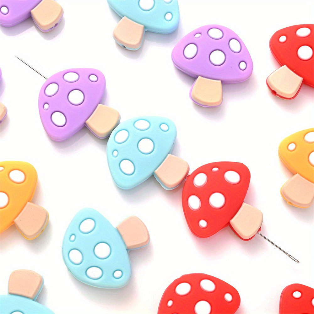 Mushroom Silicone Focal Beads