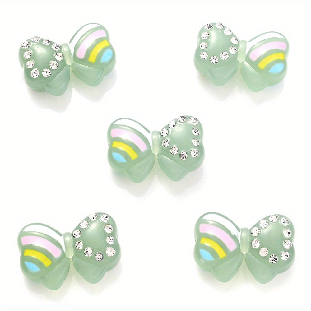 10g Halloween Series Ghost Spider Bat Evil Eye Flatback Nail Art Beads
