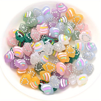 10g Halloween Series Ghost Spider Bat Evil Eye Flatback Nail Art Beads