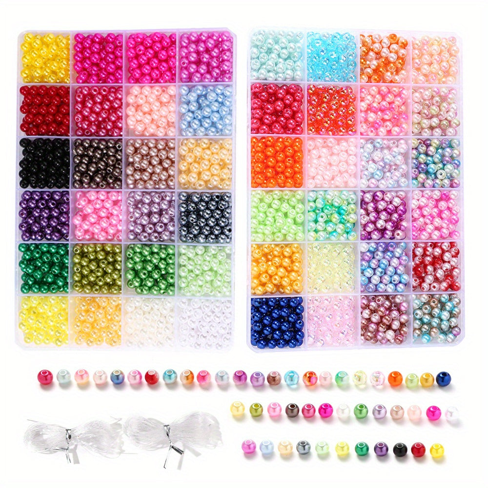 Imitation Pearl Acrylic Spacer Beads