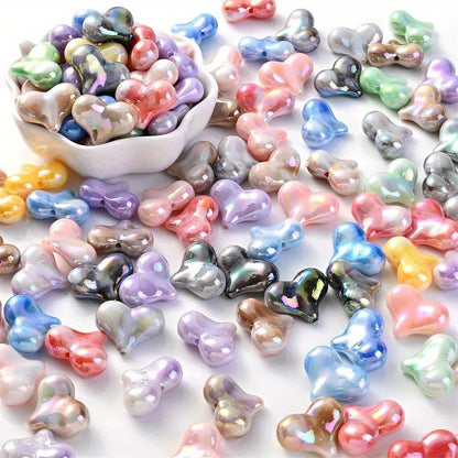 Colorful Acrylic Bow Knot Beads