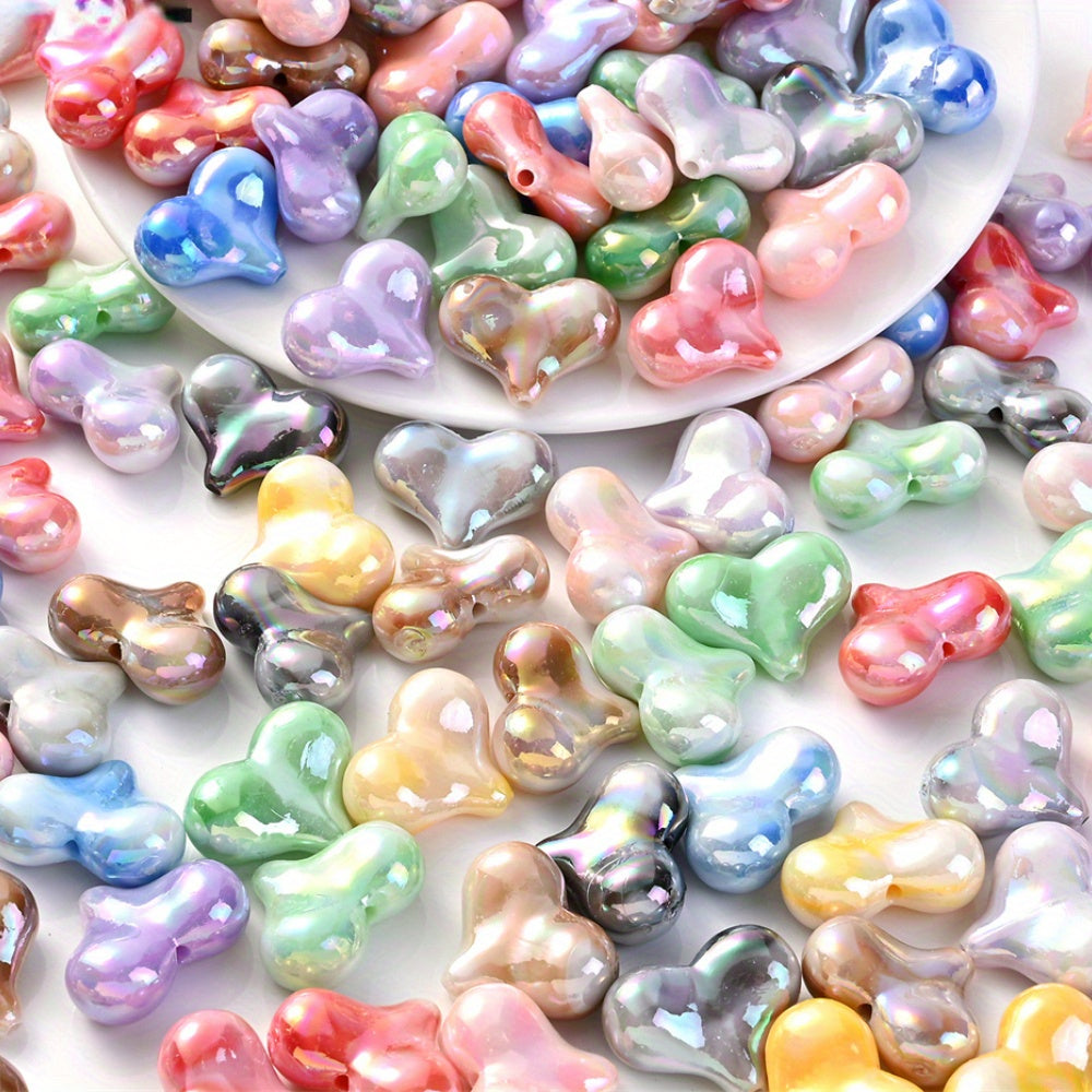 Colorful Acrylic Bow Knot Beads