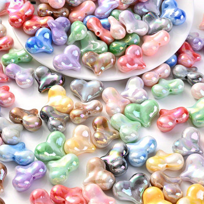 Colorful Acrylic Bow Knot Beads