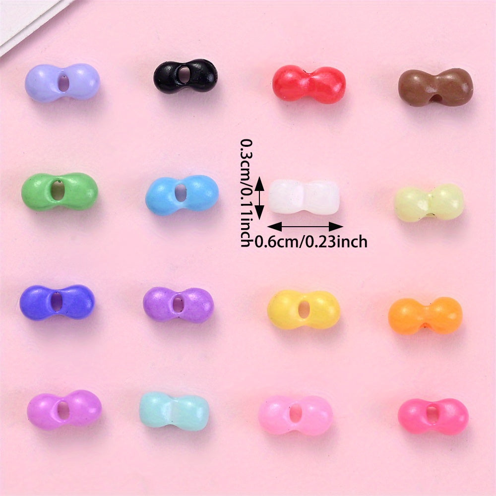 16mm Multicolor Mermaid & Macaron Shiny Acrylic Spacer Beads