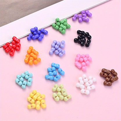 16mm Multicolor Mermaid & Macaron Shiny Acrylic Spacer Beads