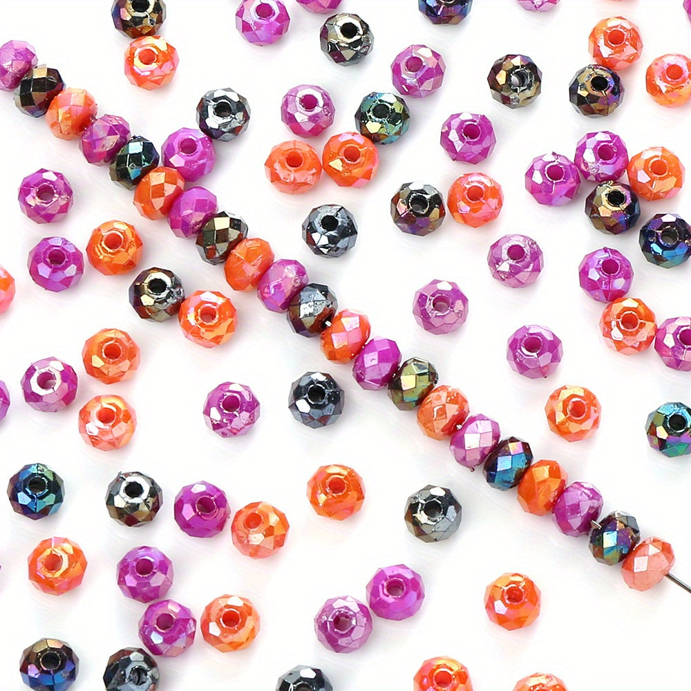 Faceted Halloween Mix Spacer Beads