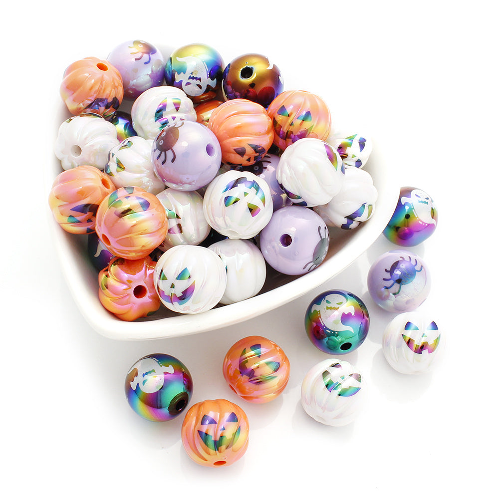 Mini Peanut Shape Colorful Irregular Acrylic Seed Beads