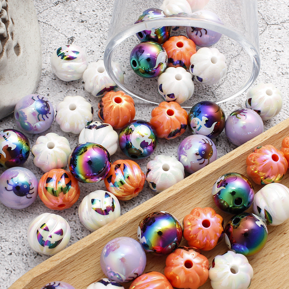 Mini Peanut Shape Colorful Irregular Acrylic Seed Beads