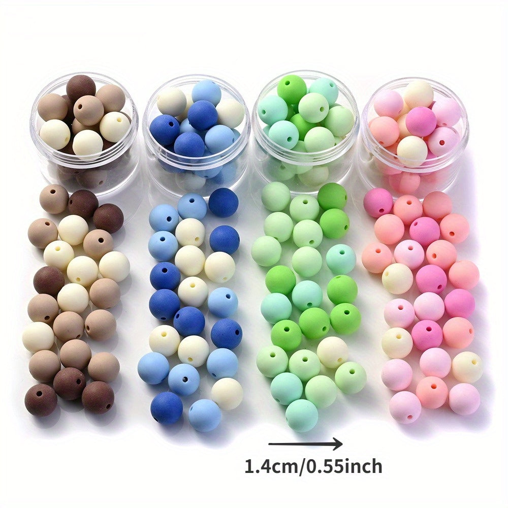 Winter Candy Color Flocking Love Heart Acrylic Beads
