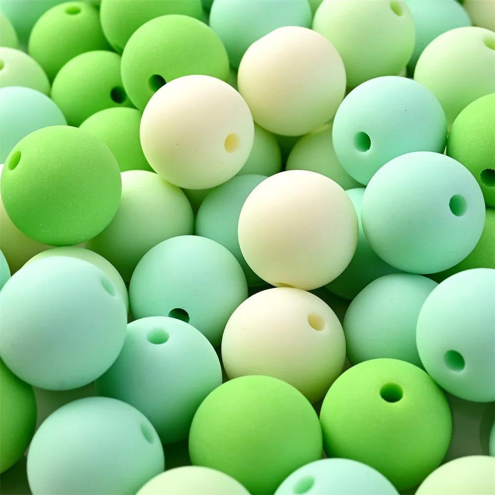 Winter Candy Color Flocking Love Heart Acrylic Beads