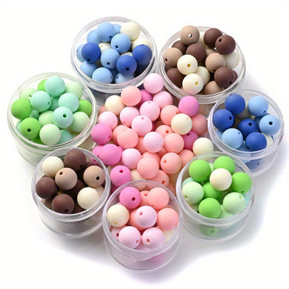 Winter Candy Color Flocking Love Heart Acrylic Beads