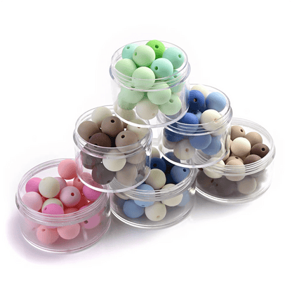 Winter Candy Color Flocking Love Heart Acrylic Beads