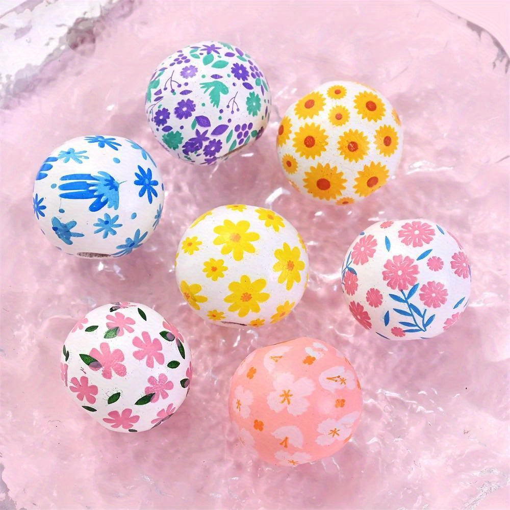 Mix Colored Faceted Acrylic Round Beads