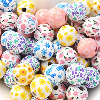 Mix Colored Faceted Acrylic Round Beads